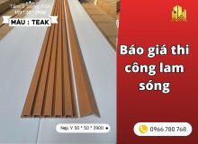 Báo giá thi công lam sóng 2026 — chi tiết theo m² và theo loại vật liệu