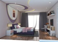 Thiết kế & lắp đặt trần thạch cao trong phòng ngủ
