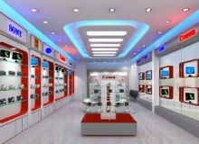 Đóng trần thạch cao cho cửa hàng thời trang