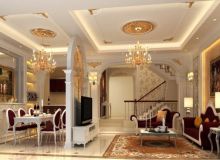 Đóng trần thạch cao cho biệt thự cao cấp