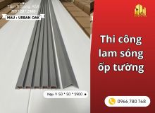 Thi công lam sóng ốp tường, ốp trần trọn gói tại TP.HCM