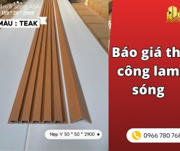 Báo giá thi công lam sóng 2026 — chi tiết theo m² và theo loại vật liệu