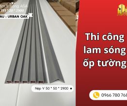 Thi công lam sóng ốp tường, ốp trần trọn gói tại TP.HCM