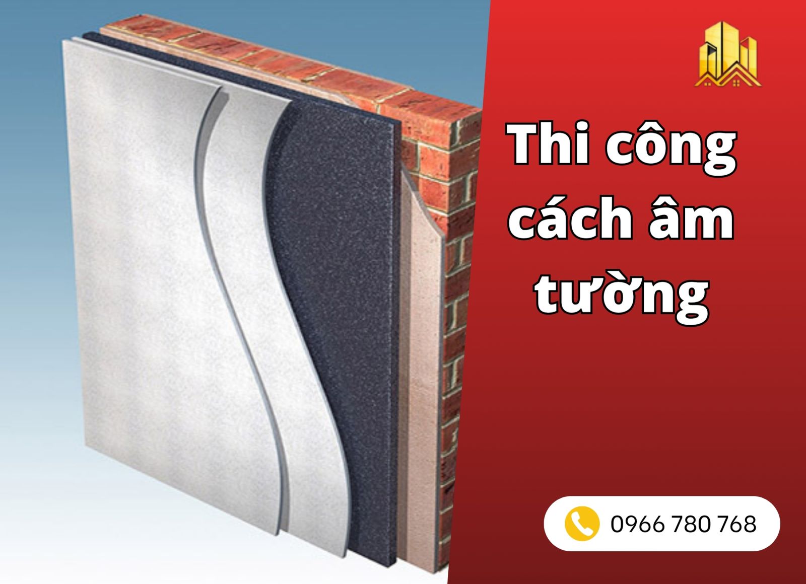 thi công cách âm tường