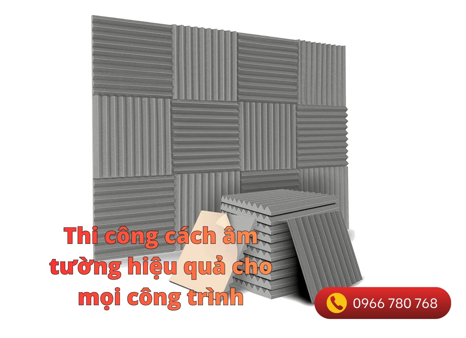 thi công cách âm tường