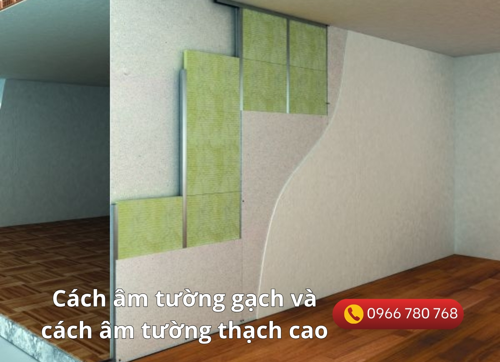cách âm tường gạch và cách âm tường thạch cao