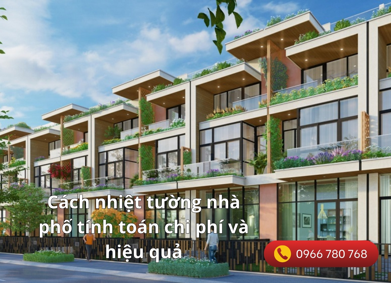 cách nhiệt tường nhà phố