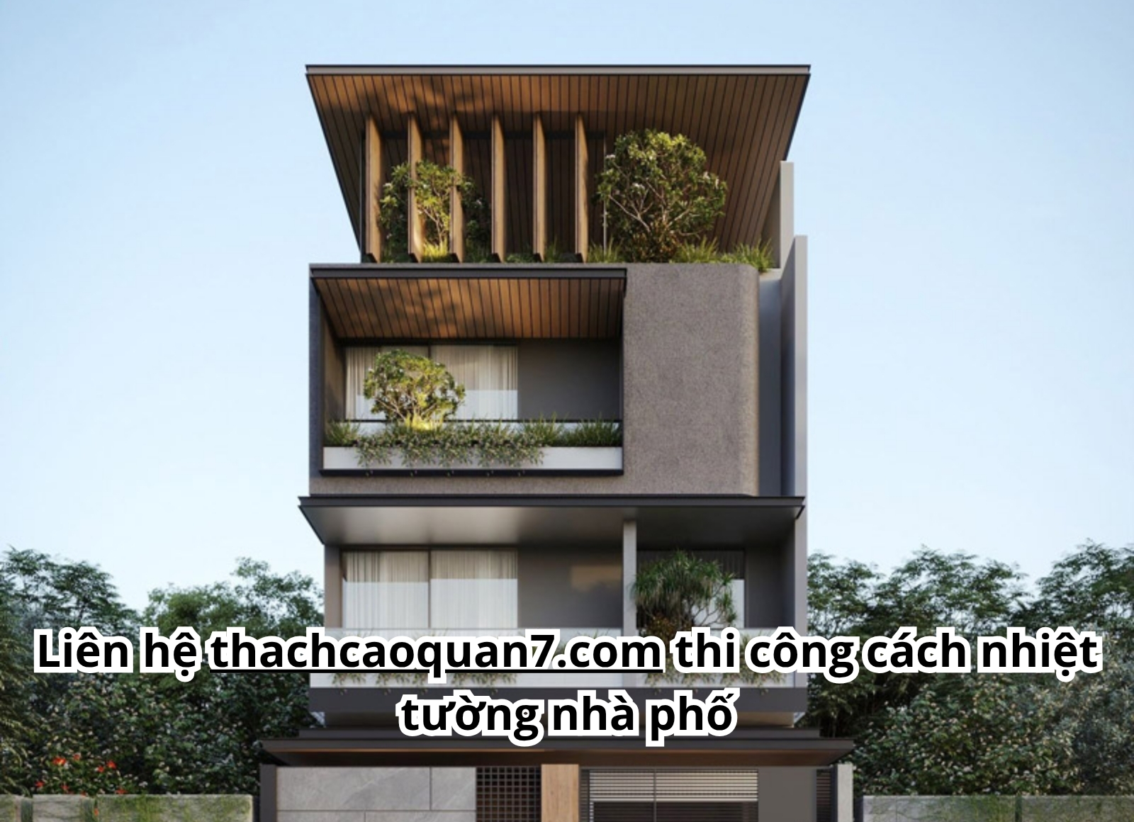 cách nhiệt tường nhà phố