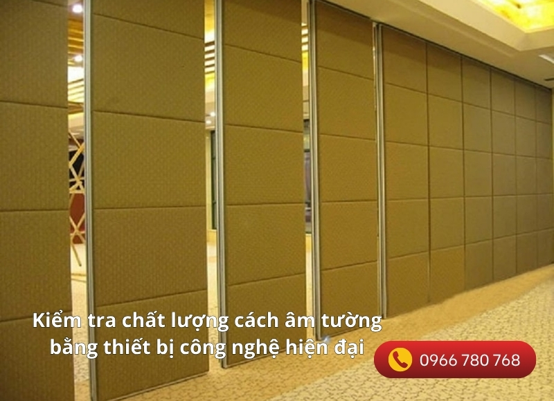 kiểm tra chất lượng cách âm tường