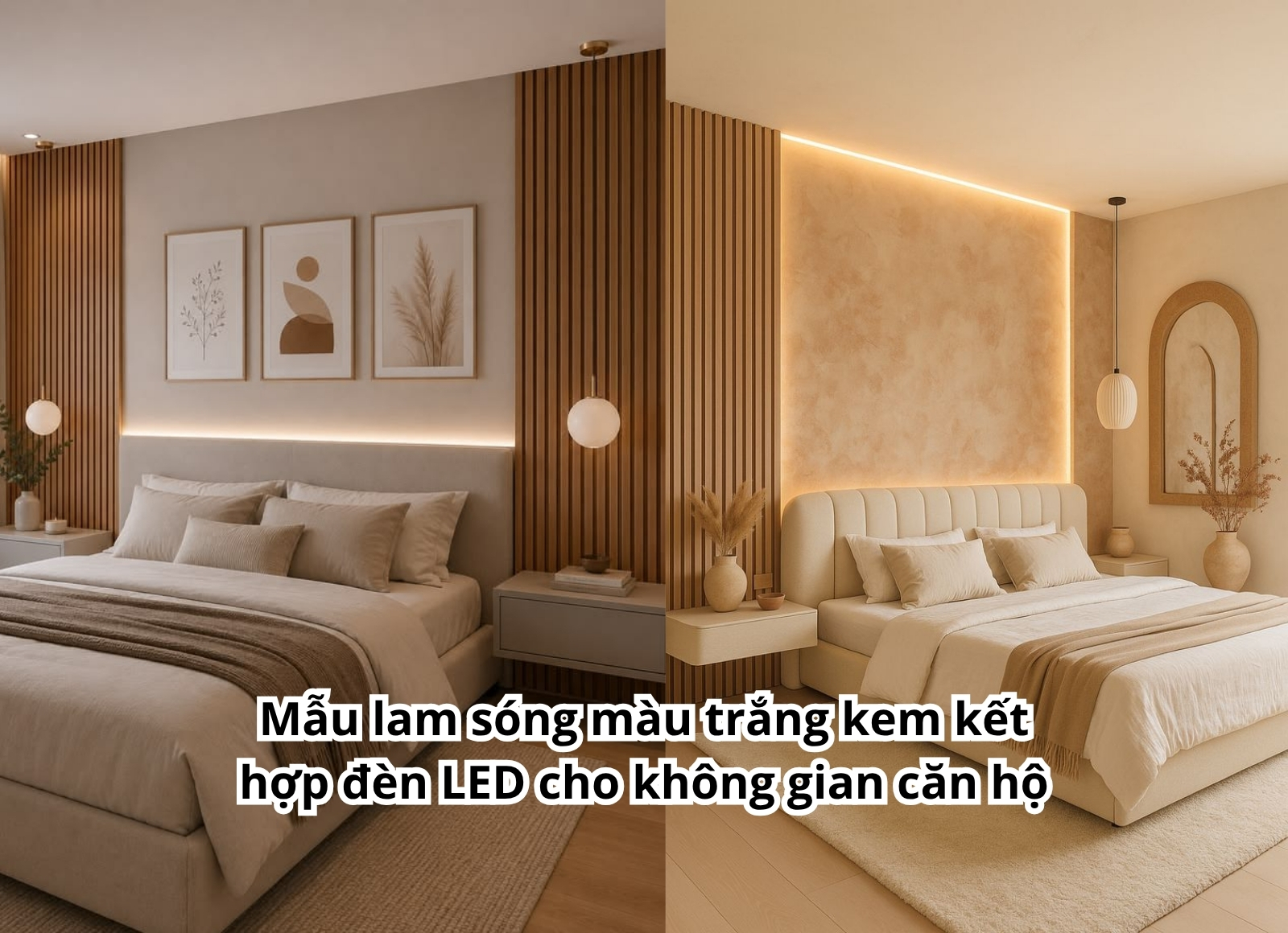 lam sóng ốp tường phòng ngủ