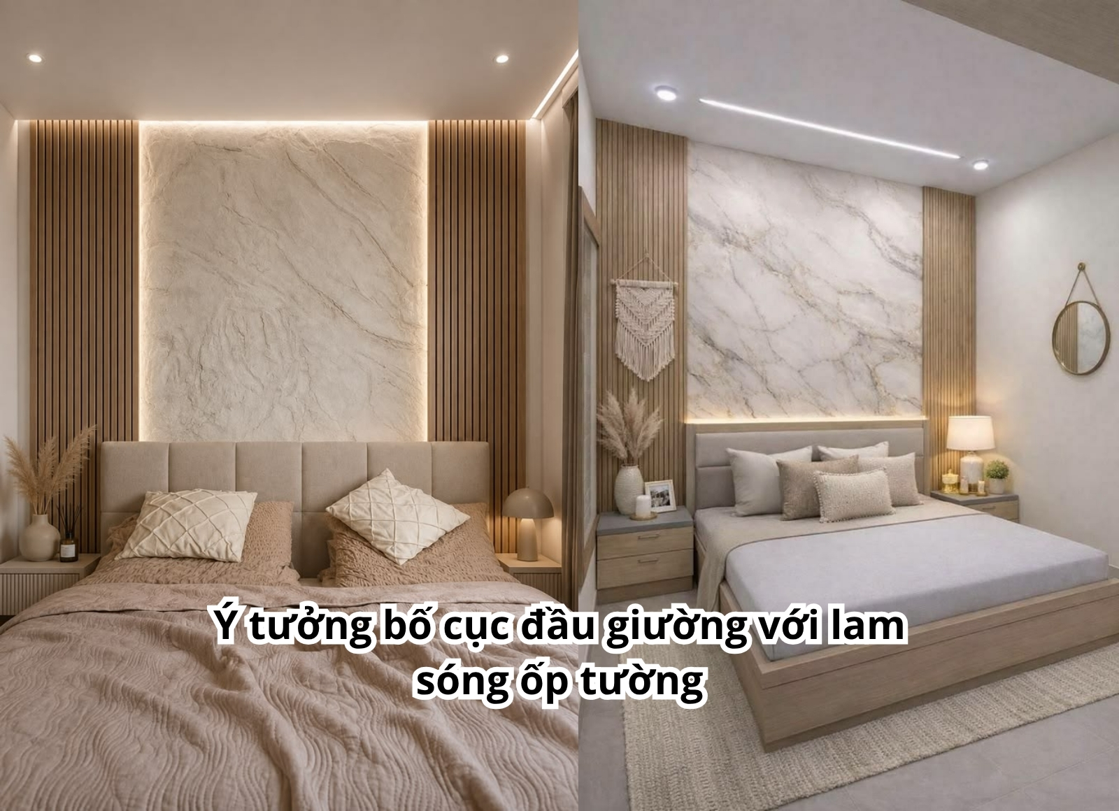 lam sóng ốp tường phòng ngủ