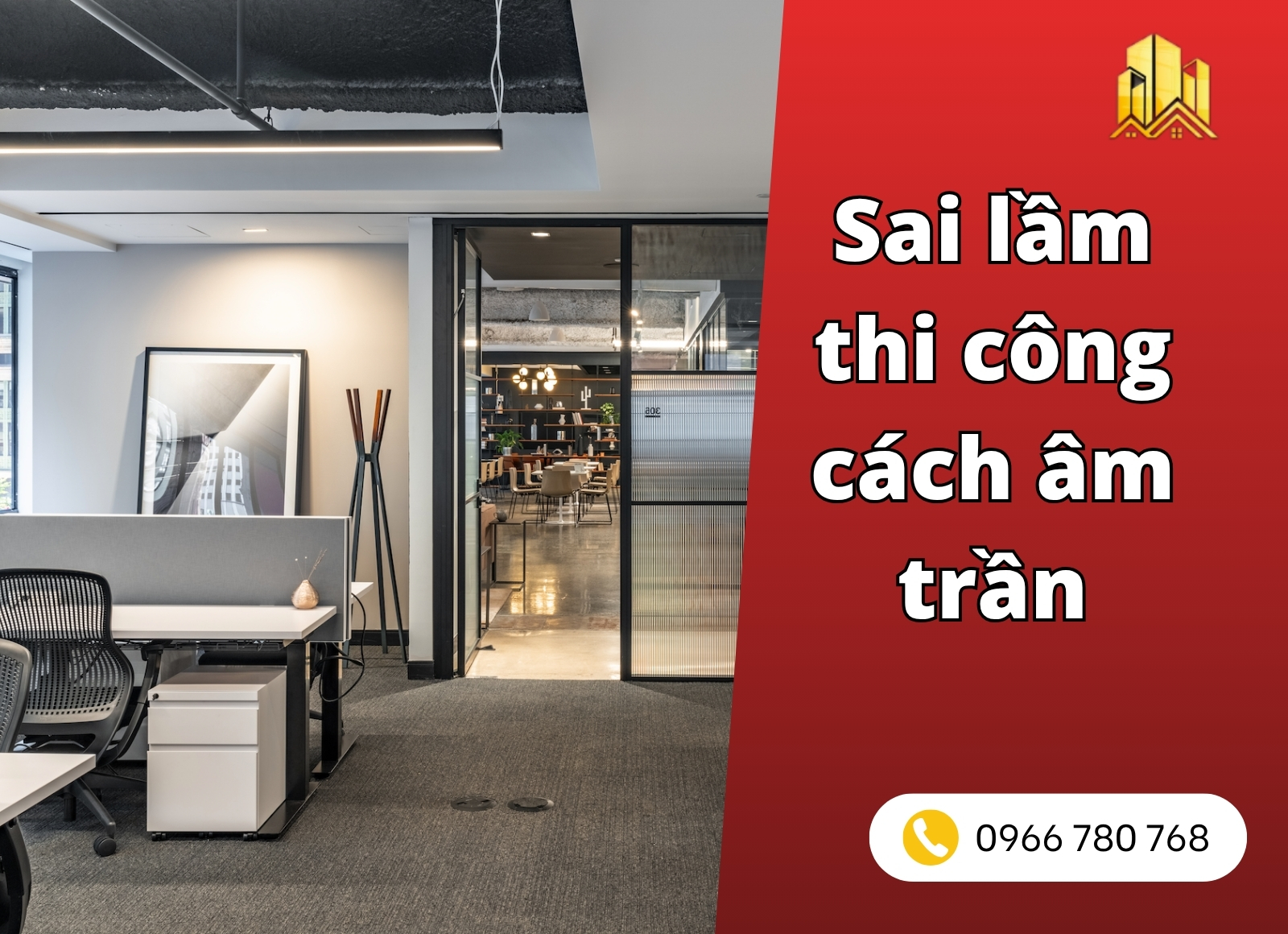 sai lầm thi công cách âm trần