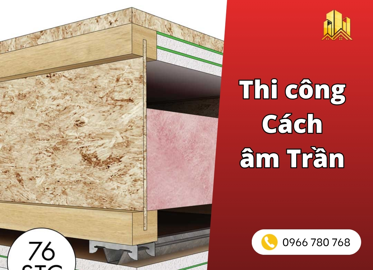 thi công cách âm trần