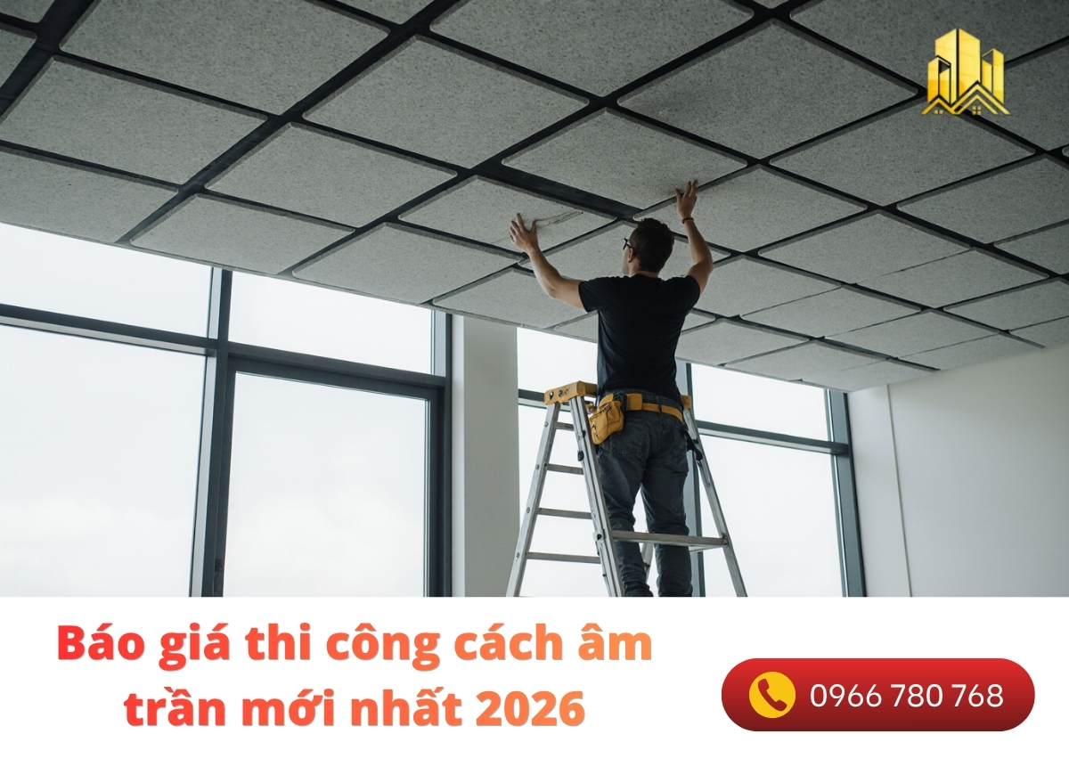 báo giá thi công cách âm trần