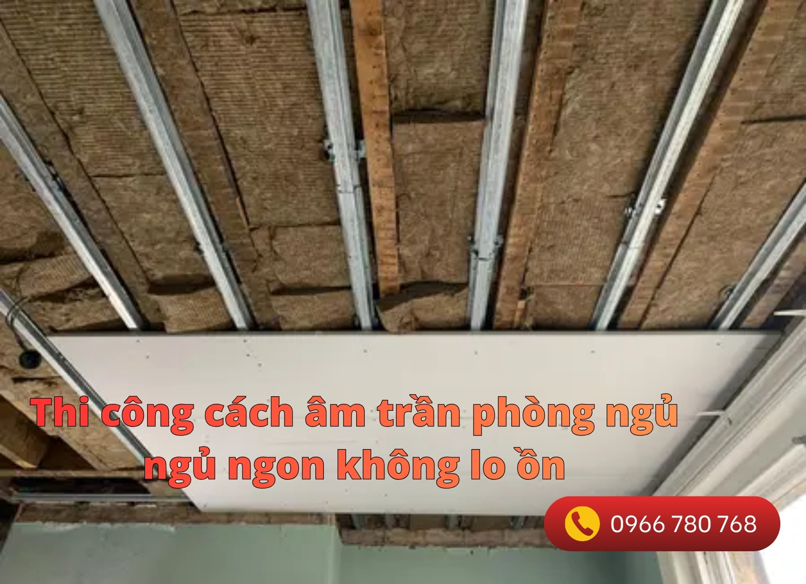 Thi công cách âm trần phòng ngủ