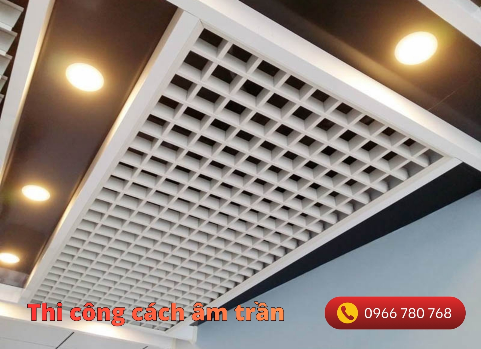 thi công cách âm trần văn phòng