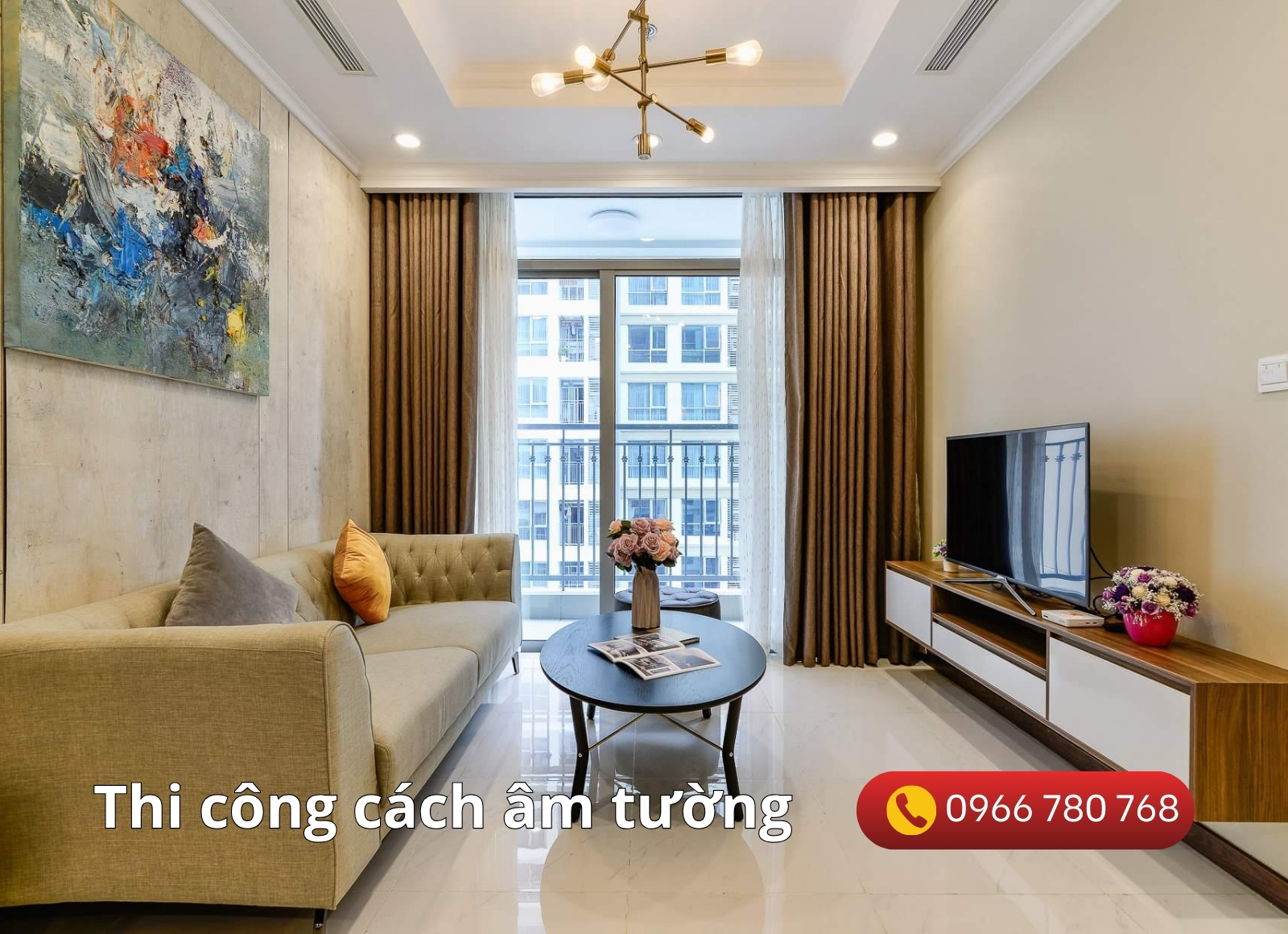 thi công cách âm tường chung cư