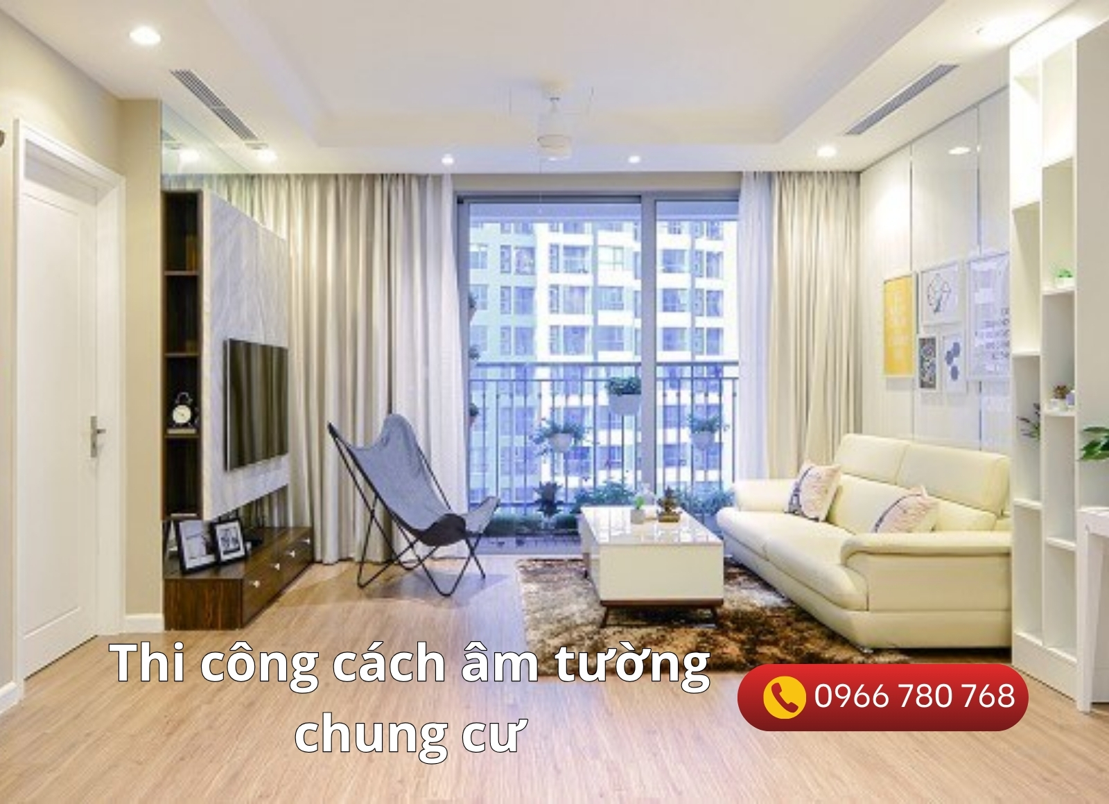 thi công cách âm tường chung cư