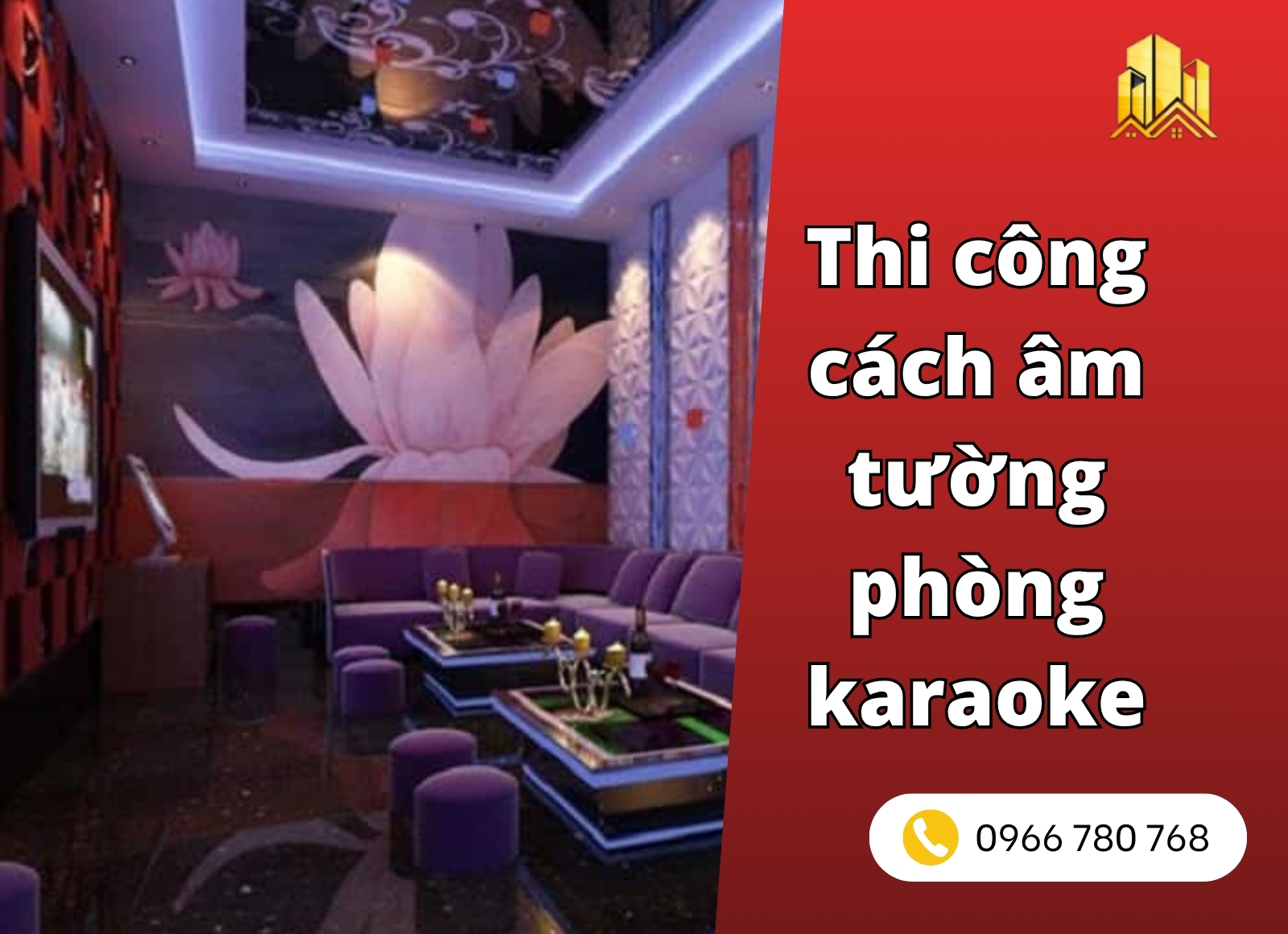 thi công cách âm tường phòng karaoke