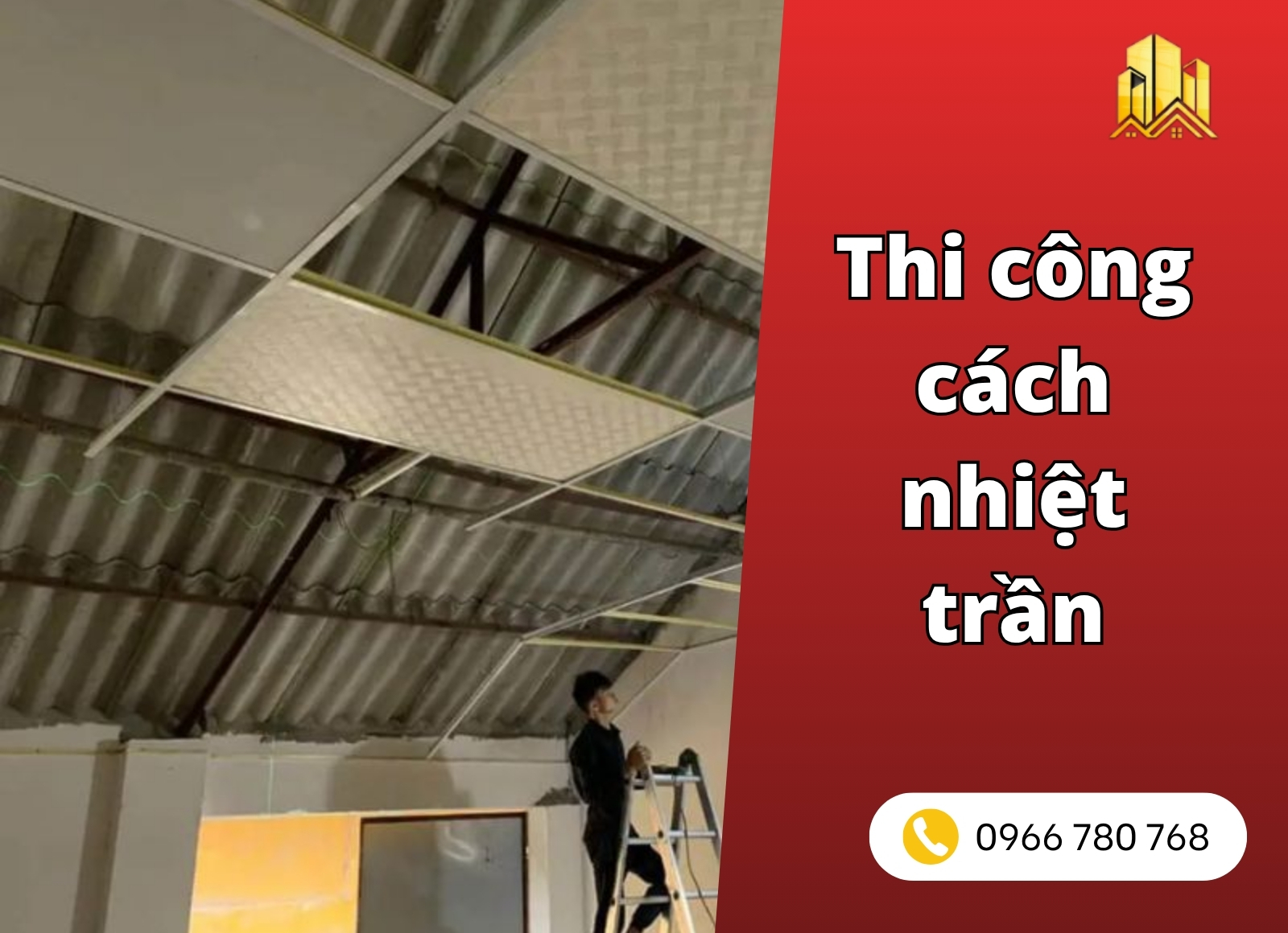 thi công cách nhiệt trần