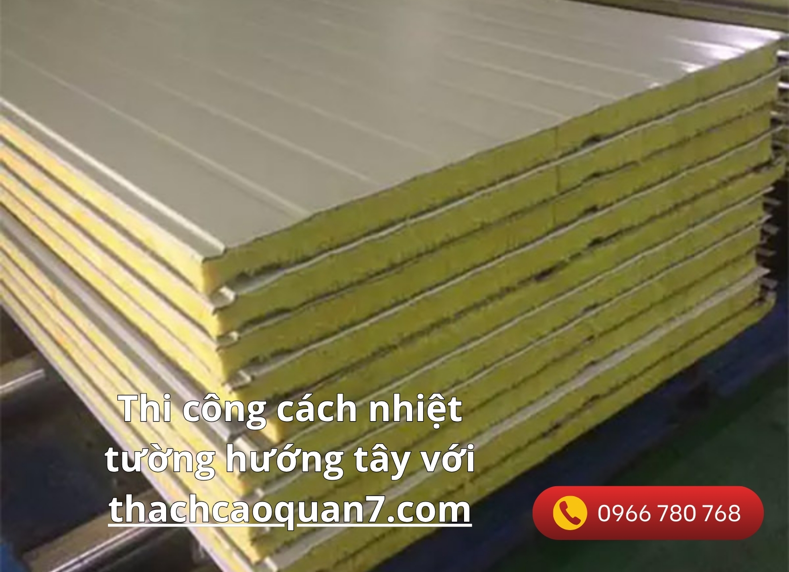 thi công cách nhiệt tường hướng tây