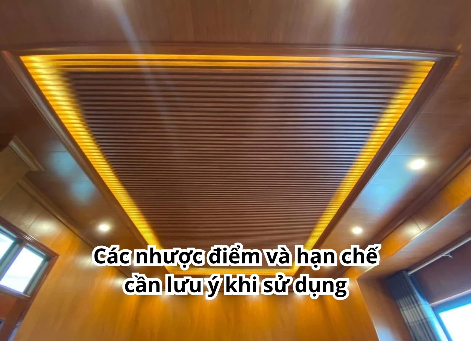 trần lam sóng nhựa giả gỗ