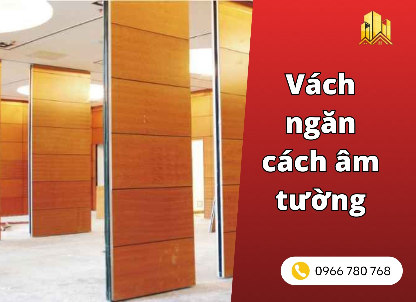 vách ngăn cách âm tường