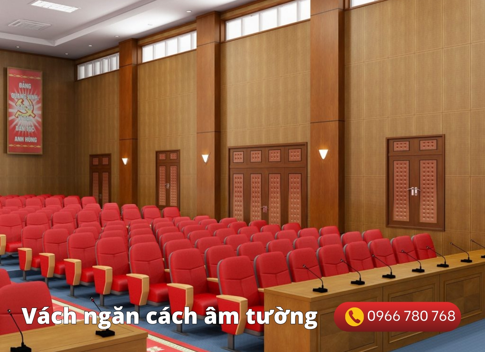 vách ngăn cách âm tường